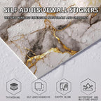 10pcs Peel and Stick Tile Shower Waterproof Marble Tiles Wall Panels, - Image 5