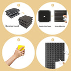 36 Pack AUSLET Acoustic Panels 12 x 12 x 2 Inches, Pyramid Sound Proof Foam - Image 6