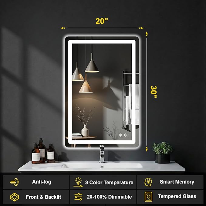 LED Bathroom Mirror with Lights - Image 2