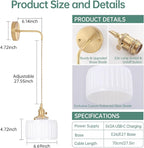 Shenmoyl Battery Operated Wall Sconce - Image 3