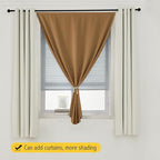 Thermal Blackout Curtains with Self-Adhesive Tape, No Rod No Drill Easy Install - Image 8