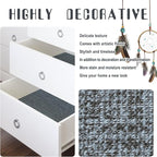 Amiya Grasscloth Wallpaper Blue Peel and Stick Faux Fabric Linen Contact Paper - Image 5