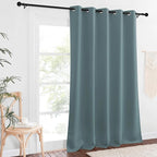 NICETOWN Blackout Greyish Blue Curtains & Drapes - Image 2