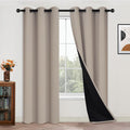 Yakamok 100% Blackout Curtains 84 Inches Long, 2 Thick Layers Heat and Full by Yakamok