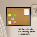 GDMINLO Black Cork Bulletin Board, 17.7 X 13.3 inches - Image 4