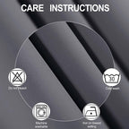LEMOMO Blackout Curtains 66 x 72 Inch Long Grey Curtains Set of 2 Panels Room - Image 4