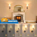 NIORSUN 19.9 inch Battery Operated Wall Sconce Set of 2, 10 Colors Wireless - Image 5