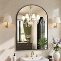 Sweetcrispy 38"x30" Arched Black Bathroom Mirrors by Sweetcrispy