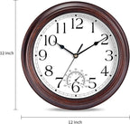 KECYET 12 Inch Outdoor Wall Clock - Image 7