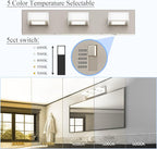 Ralbay 5 Color Temperature Brushed Nickel Bathroom Vanity Lights Dimmable - Image 2