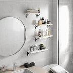 YGEOMER Floating Shelves for Wall, Different Sizes White Wall Shelves for - Image 7