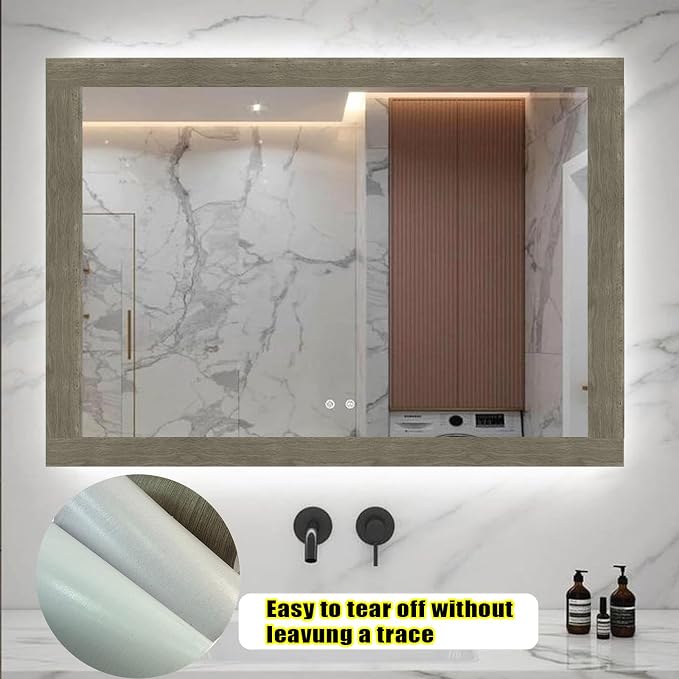 Teemall 10M Wood Grain Removable PVC Waterproof Border Wall Decor Self Adhesive - Image 5