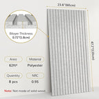 TONOR Dual-Layer Thickened Acoustic Wall Panels Self Adhesive, 8 pack - Image 2