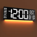 JALL 16" Large Digital Wall Mount Clock, Count Down Timer, Big LED, Temperature by JALL