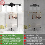 Zarbitta 4-Light Bathroom Light Fixtures, Bathroom Wall Lamp - Image 3