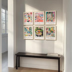 Framed Matisse Wall Art for Living Room, 6 Pieces Abstract Colorful Canvas - Image 5