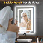 Hivone 28X20 LED Bathroom Mirror - Image 2