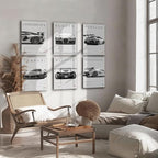 CSLGQGV Car Poster Vintage Racing Car Wall Art Supercar Canvas Prints Painting - Image 5