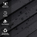 Extra Long Black Wall Panels for Interior Wall Décor 114x6.2x0.4in 8pack Modern - Image 6