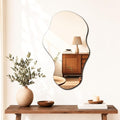 PERFNIQUE Irregular Wall Mirror Asymmetrical Mirror, Cloud Frameless, Wall by PERFNIQUE