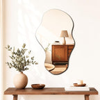 PERFNIQUE Irregular Wall Mirror Asymmetrical Mirror, Cloud Frameless, Wall by PERFNIQUE