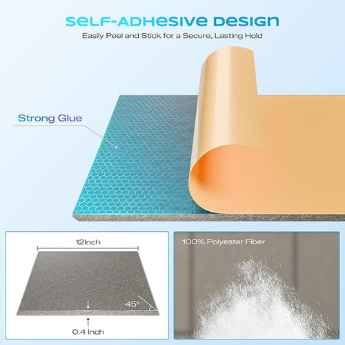 12 Pack Self-Adhesive Acoustic Panels, Soundproof Wall Panels - Image 2