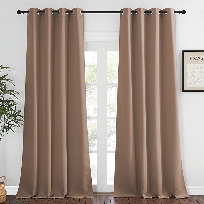 NICETOWN Bedroom Curtain Room Darkening Drapery 102 inches Length by NICETOWN