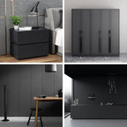 Arthome17 x240 Black Peel and Stick Wallpaper, Matte Black Contact Paper - Image 7