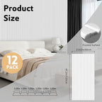 RITOLLO 12 Pack Acoustic Wall Panels, 47.2X23.6X0.4 inch Decorative - Image 2