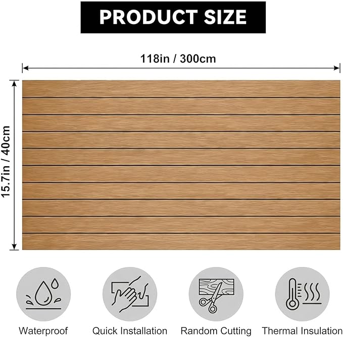 3D Wall Panels Peel and Stick – 15.74" x 118" PVC Faux Texture Wall Covering - Image 6