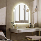 BEAUTYPEAK 34x30 LED Arch Bathroom Mirror - Image 8