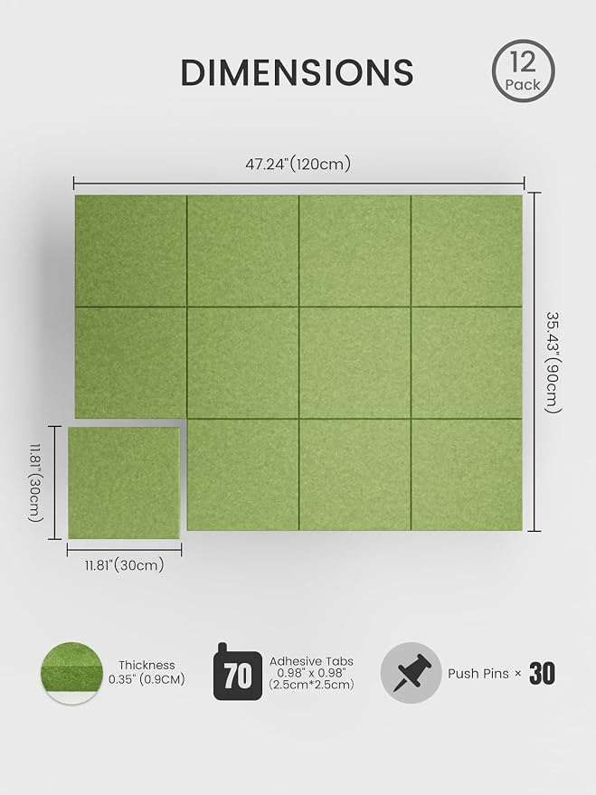 Bumusty Large Cork Board 48" x 36" Alternative - Image 2