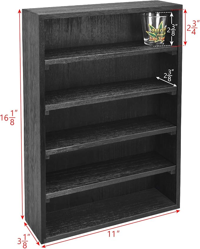 Ikee Design Wooden Wall-Mounted Display Shelves Rack - Image 3