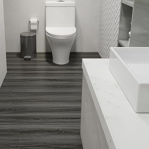 Wood Grain Peel and Stick Floor Tiles – 11.8” Width, Full Roll Length of 590" – - Image 5