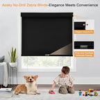 AOSKY No Drill Cordless Blackout Roller Shades - Image 3