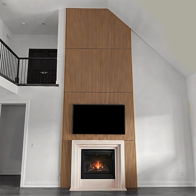Wood Slat Acoustic Wall Panels-3D Fluted Sound Absorbing Panel - Image 7