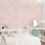 Wallercity Flocking Fabric Wallpaper Floral Leaves Pink Velvet Wallpaper Peel - Image 8