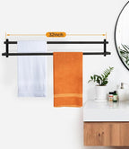 32Inch Double Towel Bar, JIAPAIDUO Towel Rack - Image 2