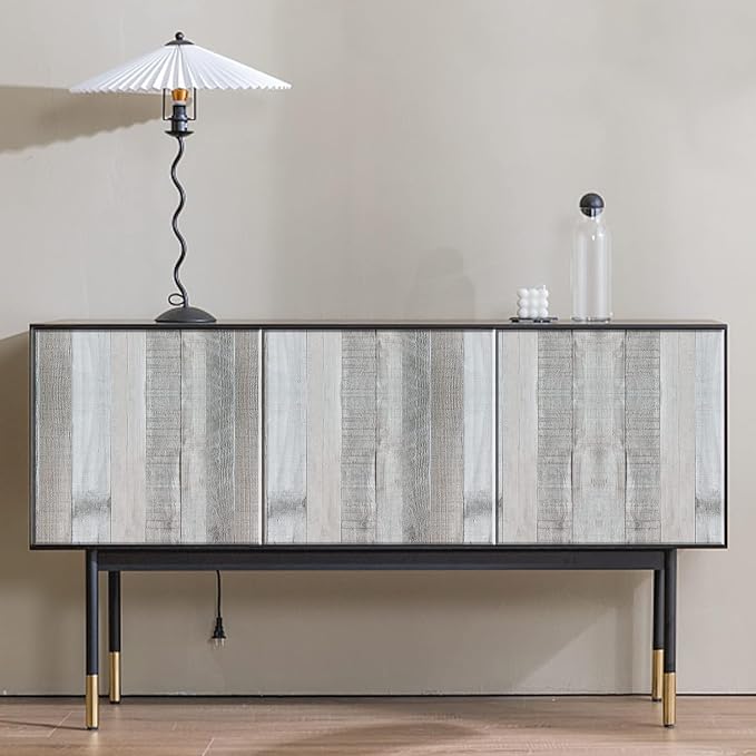 Wenmer Grey Wood Shiplap Peel and Stick Wallpaper - Image 5