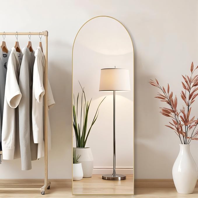 Arched Mirror Full Length, Upgraded 16"x59" Body Wall Mirrors - Image 2