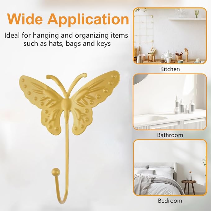 MOROBOR Butterfly Decorative Wall Hooks - Image 7