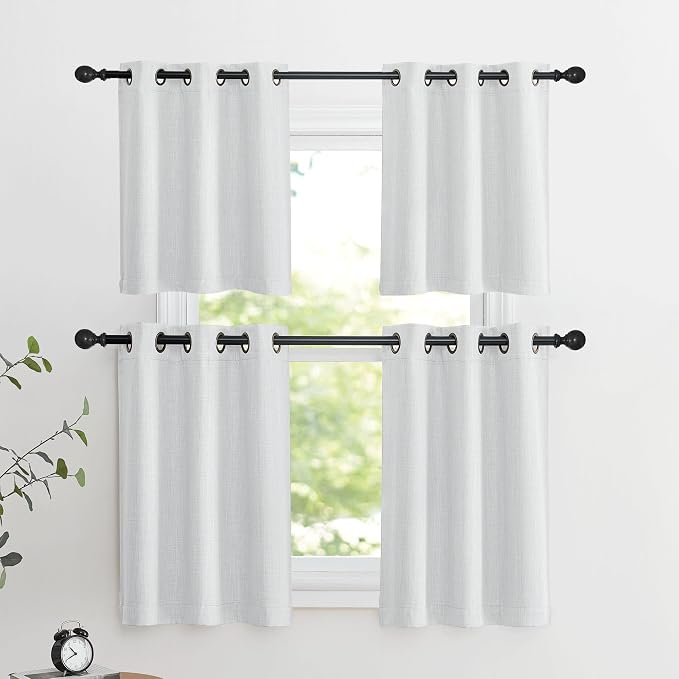 NICETOWN Farmhouse Blackout Small Curtains - Image 7