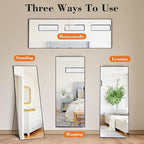 Sweetcrispy 56"x21" Full Length Mirror, Leaning or Standing Full Body Mirror - Image 6