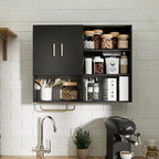 Bathroom Wall Cabinet Wood Large Wall Mounted Medicine Cabinet - Image 7