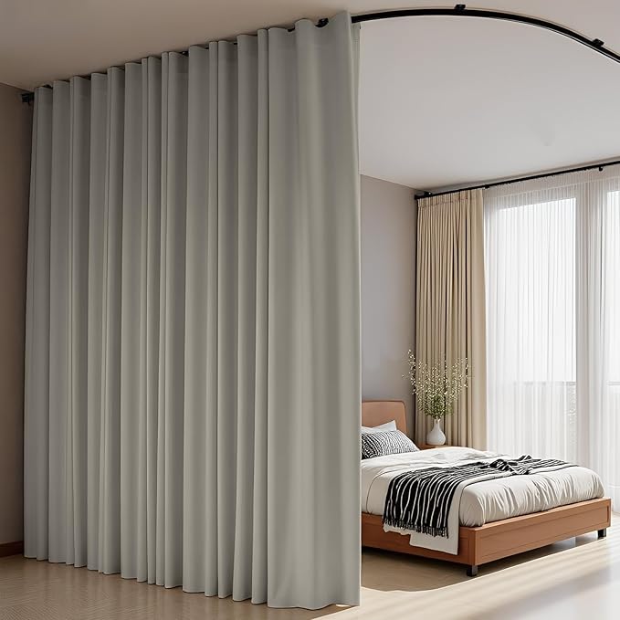 Room Divider Curtains Flexible Ceiling Tracks set Curtain track Ceiling Mount - Image 5