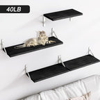 YGEOMER Floating Shelves for Wall, Different Sizes Black Wall Shelves for - Image 4