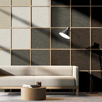 Blended Brown Peel and Stick Wallpaper Slight Velvety Feeling Woven Fabric - Image 7