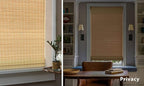 LazBlinds No Tools No Drill Cordless Bamboo Roman Shades, Custom Privacy Light - Image 5