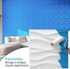 Art3d 100 Pack Decorative 3D Wall Panels, 97 Sq.Feet PVC Interior Wall Décor - Image 3