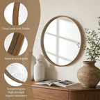 WallBeyond Wood Round Mirror - Image 5